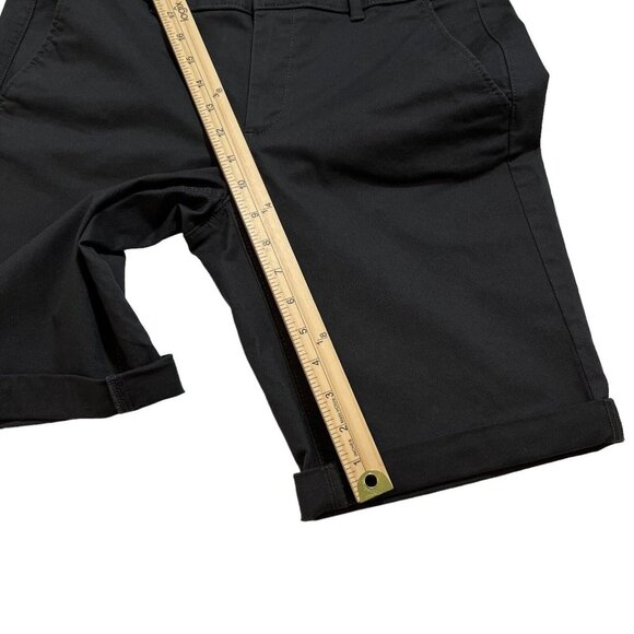Loft Outlet NWT Dark Grey/Charcoal Mid Rise Roll Up Bermuda Shorts Size 6 - Picture 11 of 11